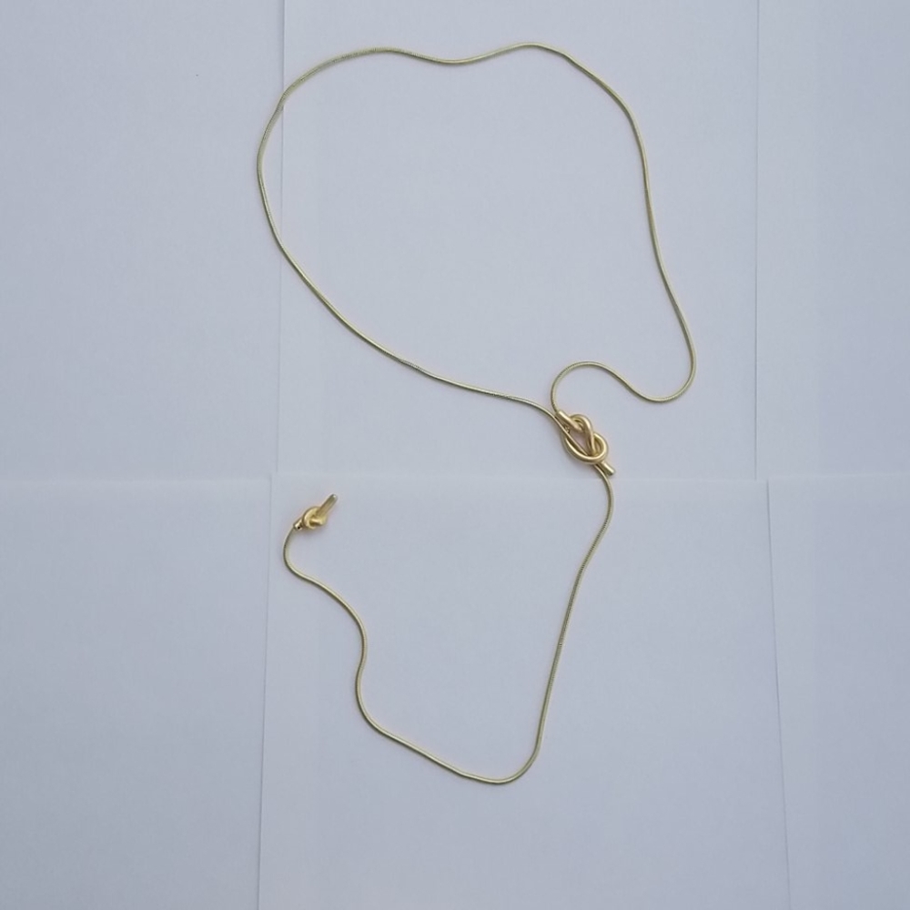 Madewell gold knot necklace